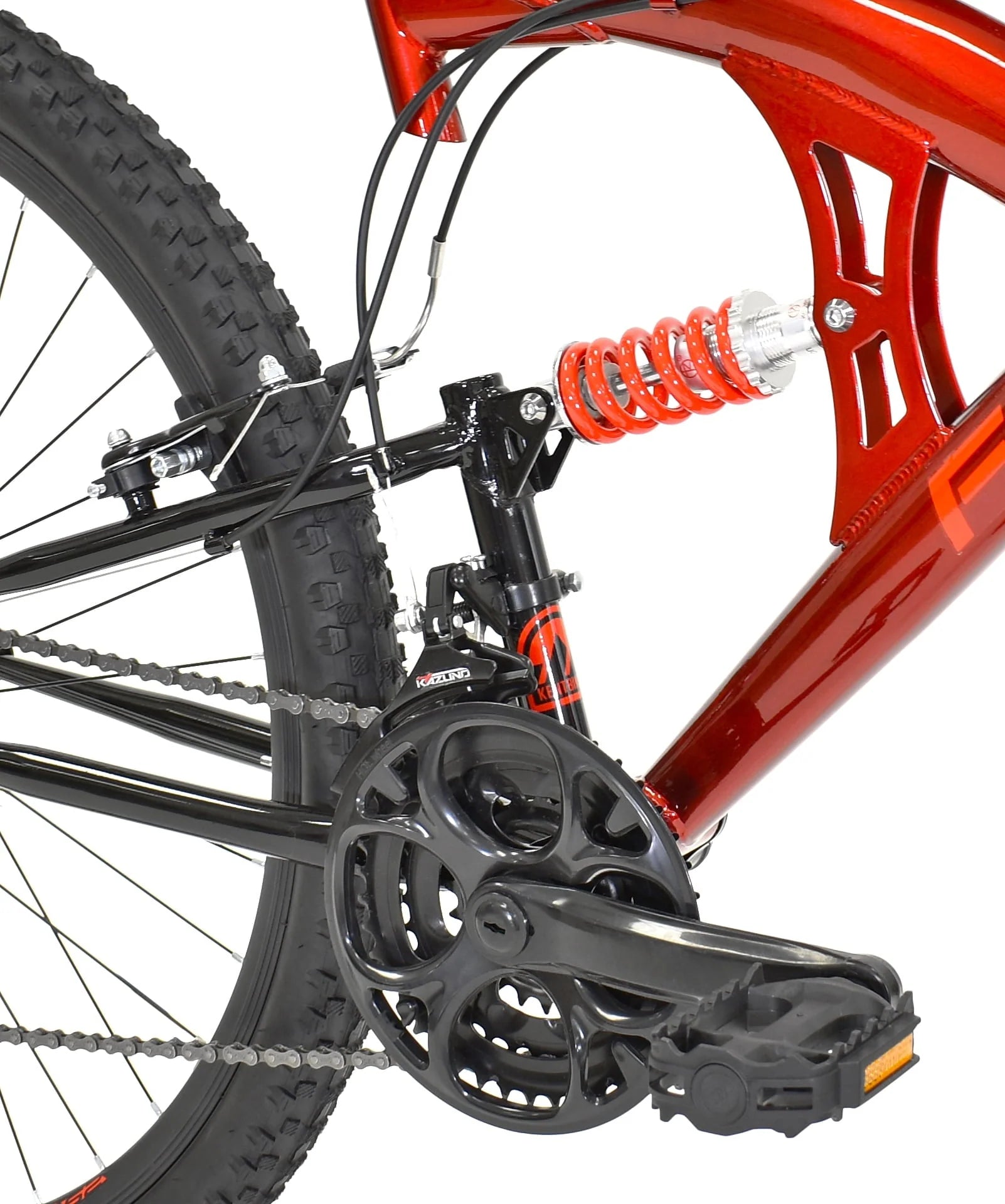 Kent 29 In. Flexor Men'S Dual Suspension Mountain Bike, Red